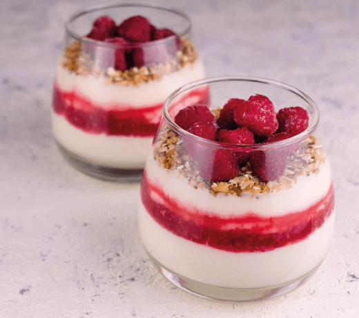mousse framboesa mini